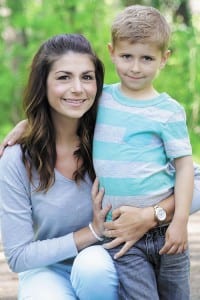 Jennifer Guffey and son Jax; photo by I Kandi photography